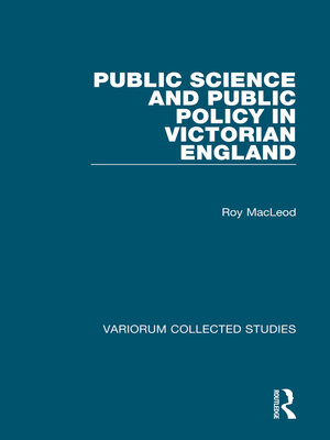 cover image of Public Science and Public Policy in Victorian England